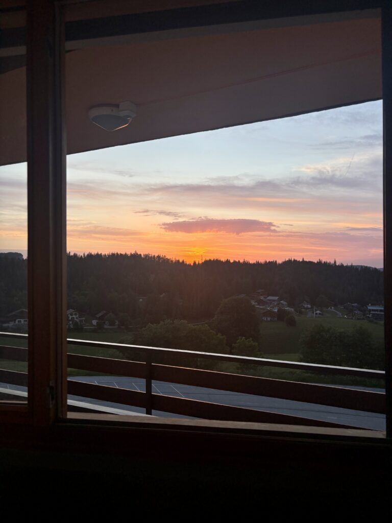 week-end dans le jura coucher de soleil
